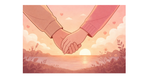 Couple holding hands at sunset symbolising commitment and Promise Day celebration during Valentine’s Week 2026.