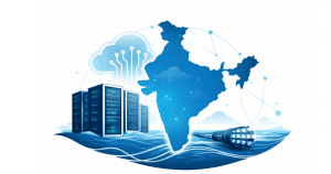 Google data center and undersea cable infrastructure representing India AI investment and digital connectivity boost