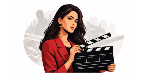 Zoya Afroz during a promotional appearance for her OTT thriller Taskaree, highlighting her growing presence in digital crime dramas.